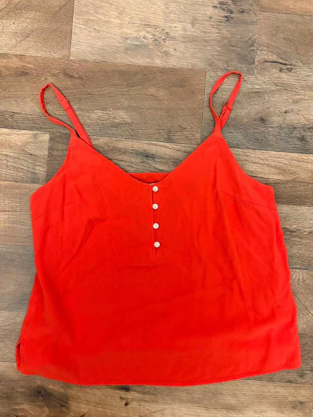 Old Navy Red Spaghetti Strap Button-Front Cami